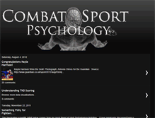 Tablet Screenshot of combatsportpsychology.blogspot.com