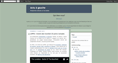 Desktop Screenshot of actugauche.blogspot.com