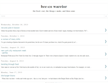 Tablet Screenshot of beecowarrior.blogspot.com