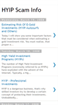 Mobile Screenshot of hyip-scam-info.blogspot.com