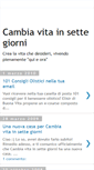 Mobile Screenshot of cambia-vita-in-sette-giorni.blogspot.com