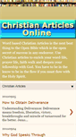Mobile Screenshot of freechristianarticles.blogspot.com