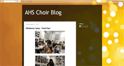 Desktop Screenshot of ahschoirblog.blogspot.com