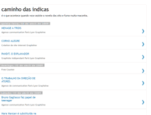 Tablet Screenshot of caminhodasindicas.blogspot.com