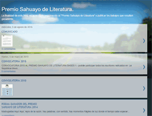 Tablet Screenshot of premiosahuayodeliteratura.blogspot.com