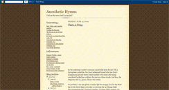 Desktop Screenshot of anesthetichymns.blogspot.com