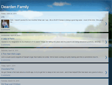 Tablet Screenshot of deardenfamily.blogspot.com