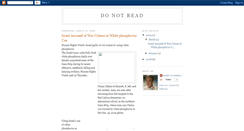 Desktop Screenshot of please-do-not-read.blogspot.com