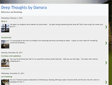 Tablet Screenshot of deepthoughtsbydamara.blogspot.com