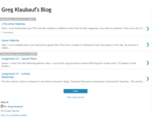 Tablet Screenshot of gregklaubauf.blogspot.com