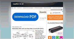 Desktop Screenshot of amplifiers-wave.blogspot.com