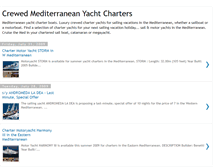 Tablet Screenshot of mediterranean-yacht-charters.blogspot.com