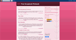 Desktop Screenshot of freescrapbookprintouts.blogspot.com