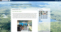 Desktop Screenshot of paupackanlakecommunity.blogspot.com