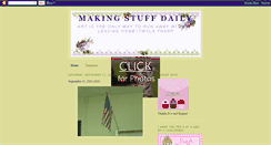 Desktop Screenshot of makingstuffdaily.blogspot.com