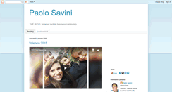 Desktop Screenshot of paolosavini.blogspot.com