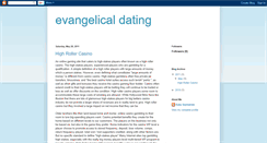 Desktop Screenshot of evangelicaldating12.blogspot.com
