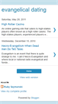 Mobile Screenshot of evangelicaldating12.blogspot.com