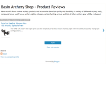 Tablet Screenshot of basinarcheryshop-pruducts-review.blogspot.com