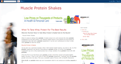 Desktop Screenshot of muscleproteinshakesz.blogspot.com