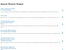 Tablet Screenshot of muscleproteinshakesz.blogspot.com