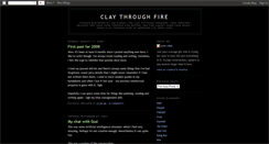 Desktop Screenshot of claythroughfire.blogspot.com