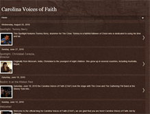 Tablet Screenshot of carolinavoicesoffaith.blogspot.com