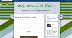 Desktop Screenshot of bugbooandbean.blogspot.com