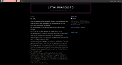 Desktop Screenshot of justmisunderstood.blogspot.com