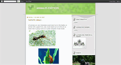 Desktop Screenshot of animalesbioexotica.blogspot.com