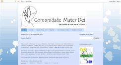 Desktop Screenshot of comunidadematerdei.blogspot.com