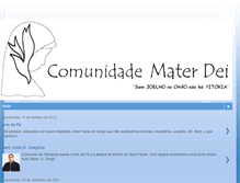 Tablet Screenshot of comunidadematerdei.blogspot.com