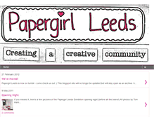 Tablet Screenshot of papergirlleeds.blogspot.com