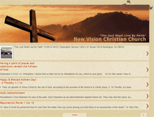 Tablet Screenshot of newvisionchristianchurch.blogspot.com