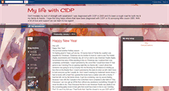 Desktop Screenshot of mylifewithcidp.blogspot.com