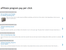 Tablet Screenshot of aboutaffiliateprogrampayperclick.blogspot.com