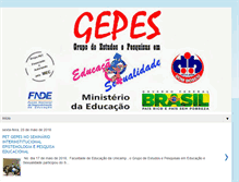 Tablet Screenshot of gepeseducacaoesexualidade.blogspot.com