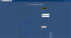 Desktop Screenshot of fullreggaeton1.blogspot.com