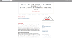 Desktop Screenshot of hospitalforhope.blogspot.com
