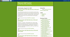 Desktop Screenshot of discountgolfcentral.blogspot.com