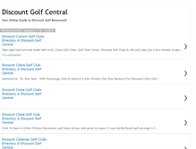 Tablet Screenshot of discountgolfcentral.blogspot.com