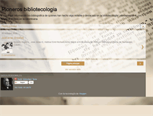 Tablet Screenshot of pionerosbibliotecologia.blogspot.com