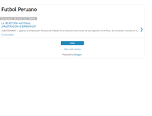 Tablet Screenshot of elfutbolperuano1.blogspot.com