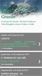 Mobile Screenshot of capeladesantamatilde.blogspot.com