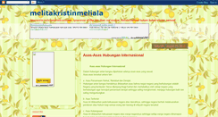 Desktop Screenshot of melitakristinmeliala.blogspot.com