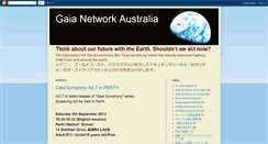 Desktop Screenshot of gaianetworkaustralia.blogspot.com