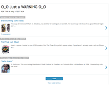 Tablet Screenshot of justawarning.blogspot.com