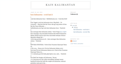 Desktop Screenshot of kain-kalimantan.blogspot.com