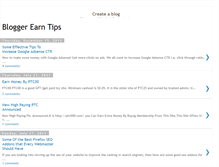 Tablet Screenshot of bloggerearntips.blogspot.com