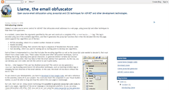Desktop Screenshot of liameobfuscator.blogspot.com